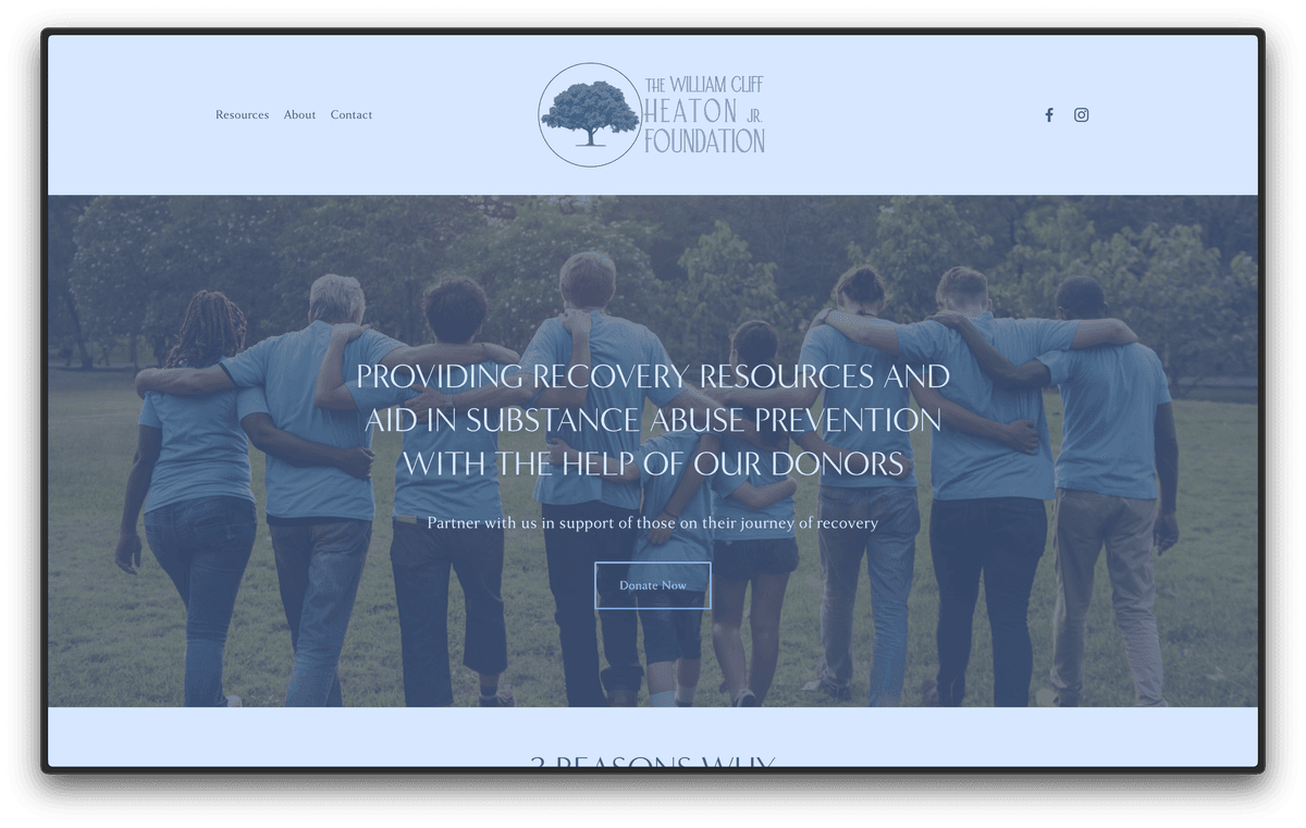 The Heaton Foundation branding